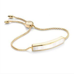 Monica Vinader Baja Bracelet, 18k & White Chalcedony